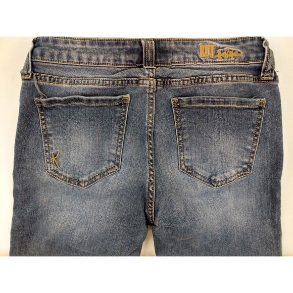 Kut From The Kloth Raw Hem Skinny Leg Distressed Jeans Size 4 Waist 25 Inseam 25 - Picture 6 of 10